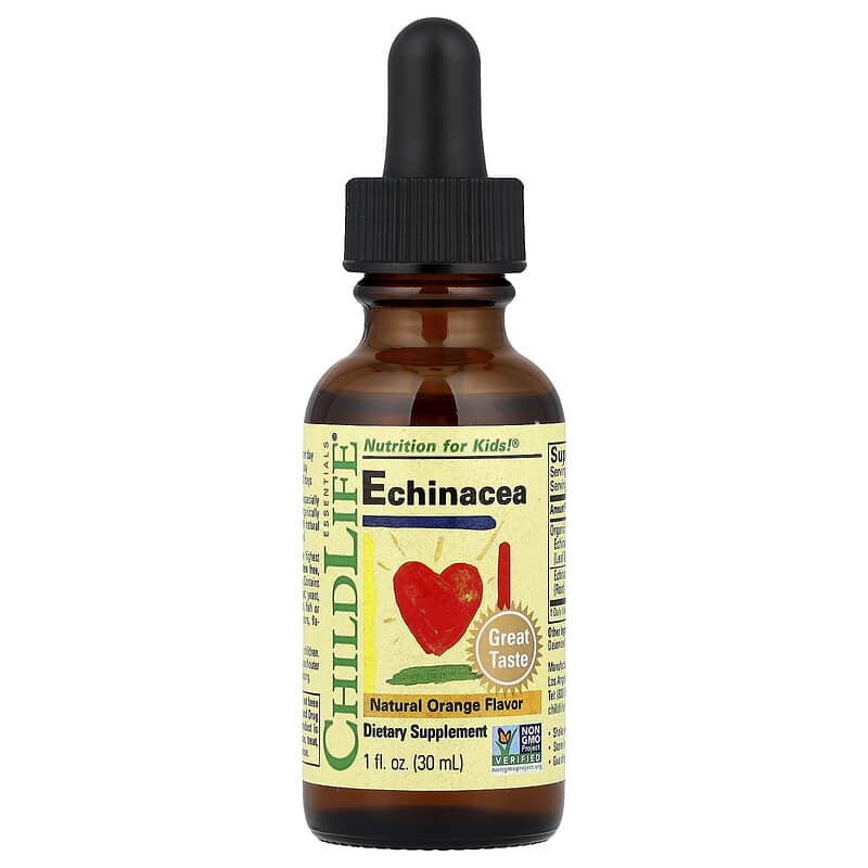 ChildLife Essentials, Essentials, Equinácea, Sabor natural a naranja, 30 ml (1 oz. líq.)