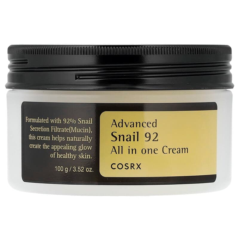 CosRx, Baba de caracol avanzada 92, Crema todo en uno, 100 g
