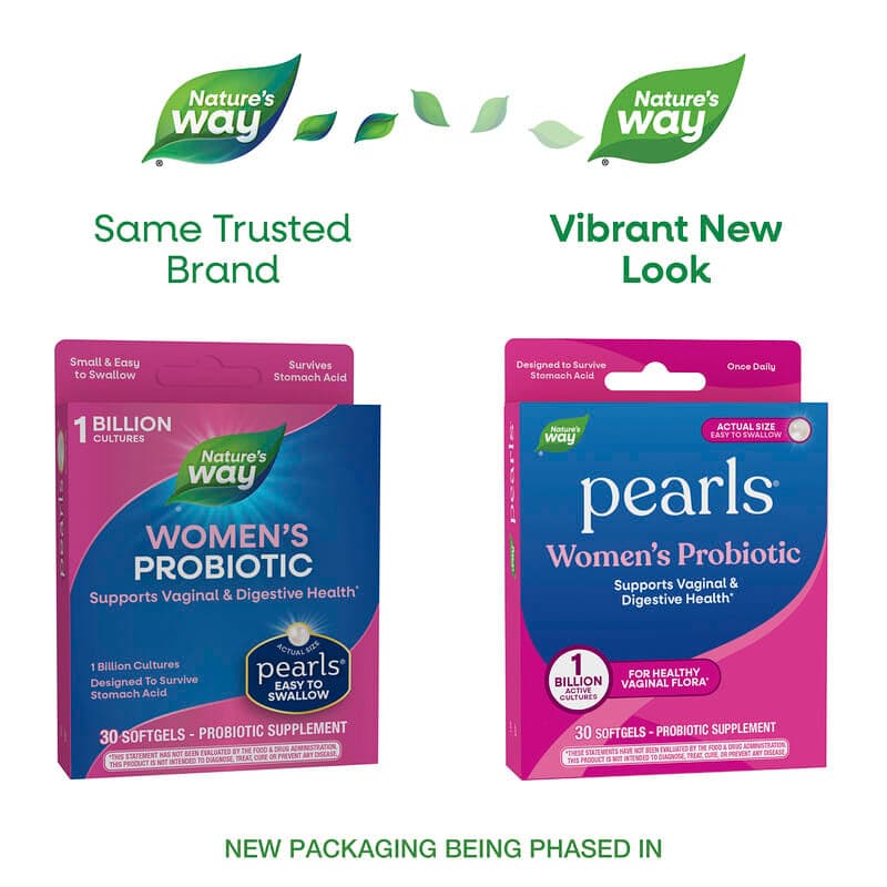 Nature's Way, Pearls®, Suplemento probiótico para mujeres, 1000 millones de UFC, 30 cápsulas blandas – Nature's Way – imagen 3