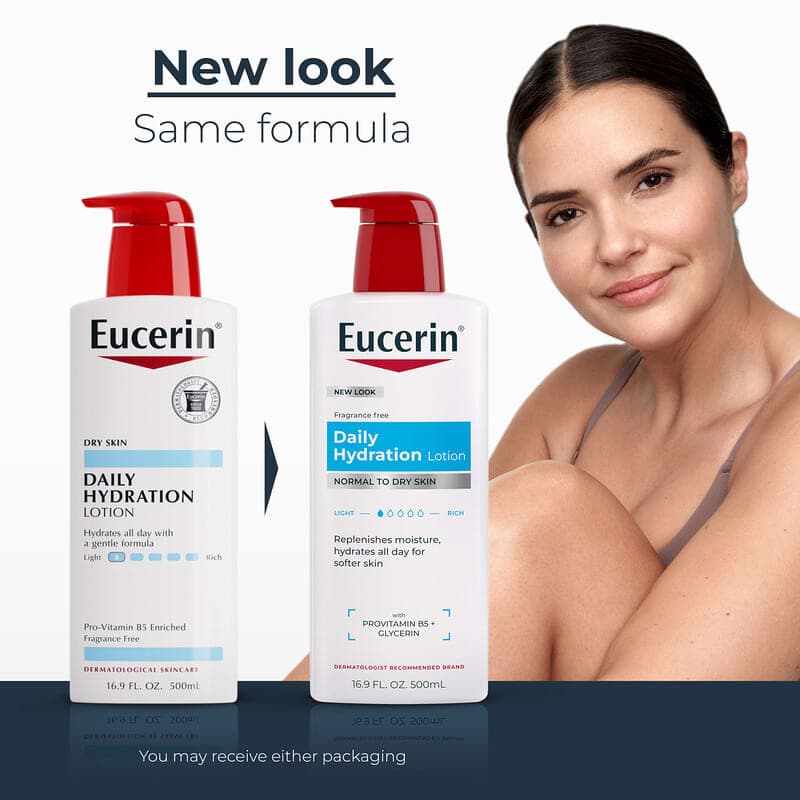 Eucerin, Loción de hidratación diaria, Sin fragancia, 500 ml (16,9 oz. líq.) – Eucerin – imagen 3