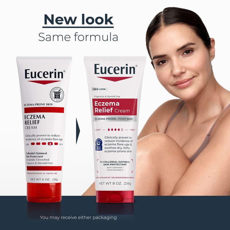 Eucerin, Crema para aliviar el eccema, Sin fragancia, 226 g (8 oz) – Eucerin – imagen 3