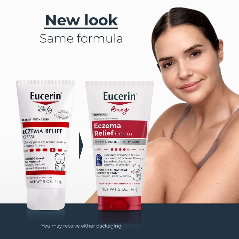 Eucerin, Bebés, Crema para aliviar el eczema, Sin fragancia, 141 g (5 oz) – Eucerin – imagen 3