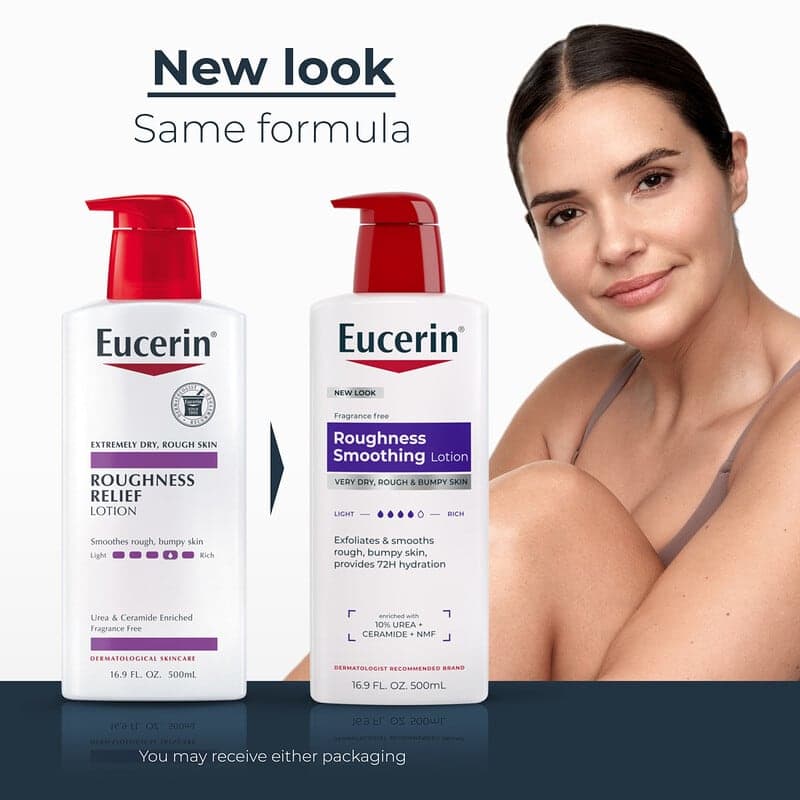 Eucerin, Loción calmante contra la aspereza, Piel muy seca, áspera y con golpes, Sin fragancia, 500 ml (16,9 oz. líq.) – Eucerin – imagen 3
