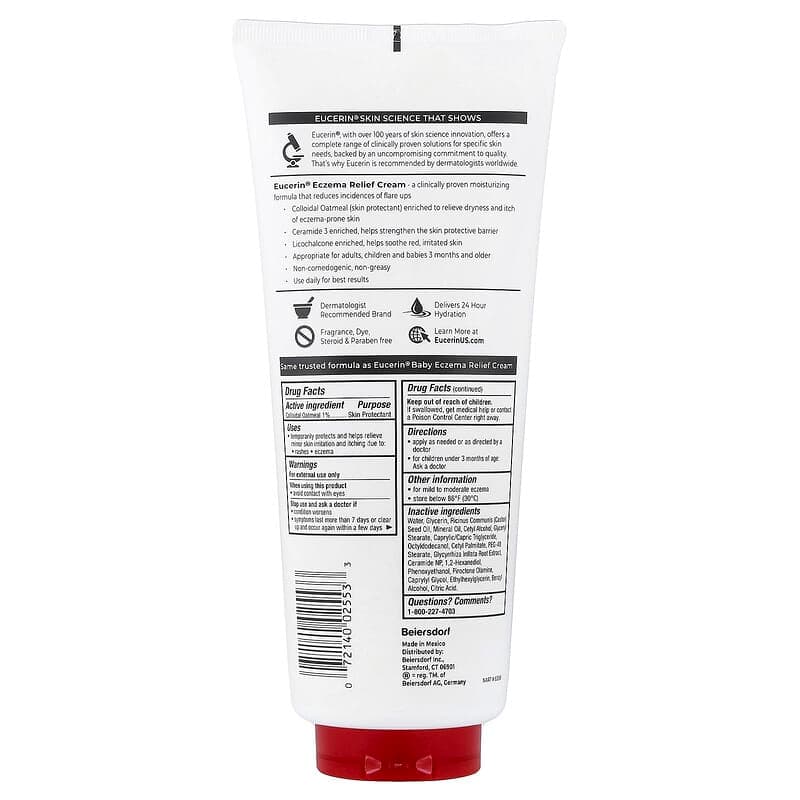 Eucerin, Crema para aliviar el eczema, Sin fragancia, 396 g (14 oz) – Eucerin – imagen 2