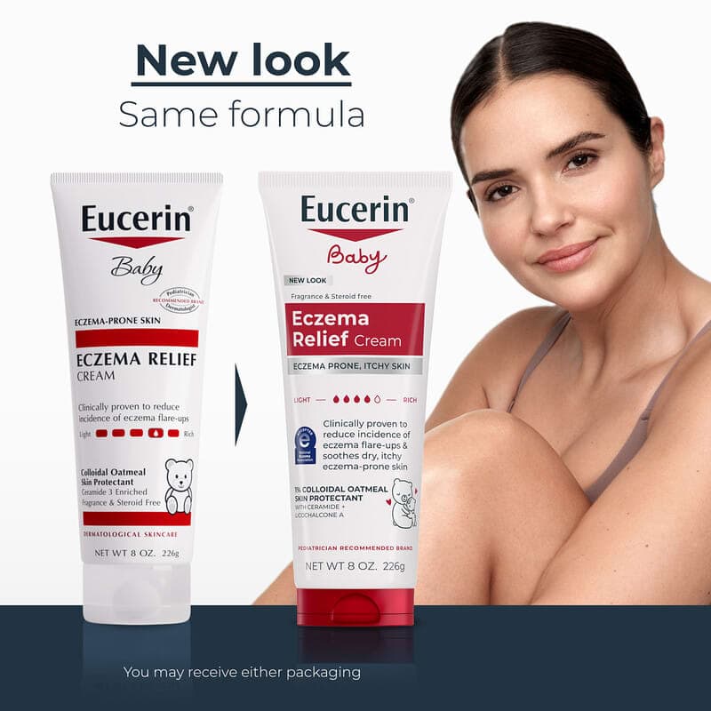 Eucerin, Crema para aliviar el eczema para bebés, Sin fragancia, 226 g (8 oz) – Eucerin – imagen 3