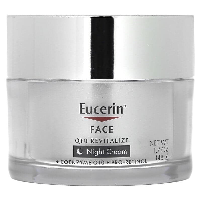 Eucerin, Revitalización con Q10 para el rostro, Crema para la noche, Sin fragancia, 48 g (1,7 oz. líq.)