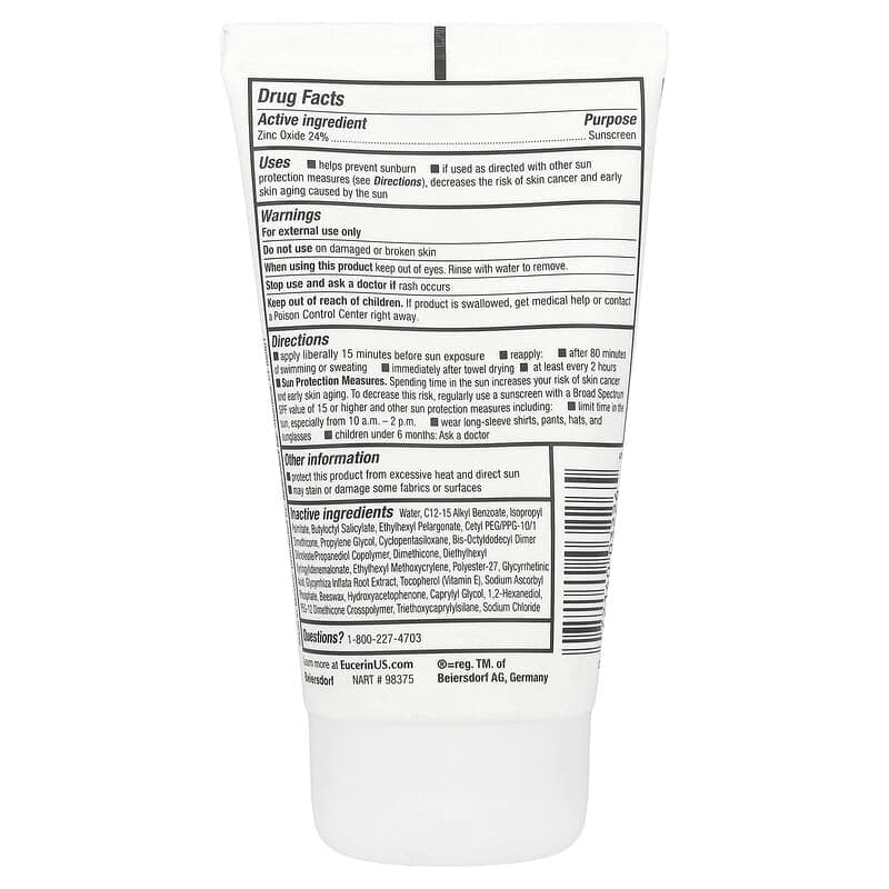 Eucerin, Mineral sensible, Loción liviana con protección solar, FPS 50, 118 ml (4 oz. líq.) – Eucerin – imagen 2