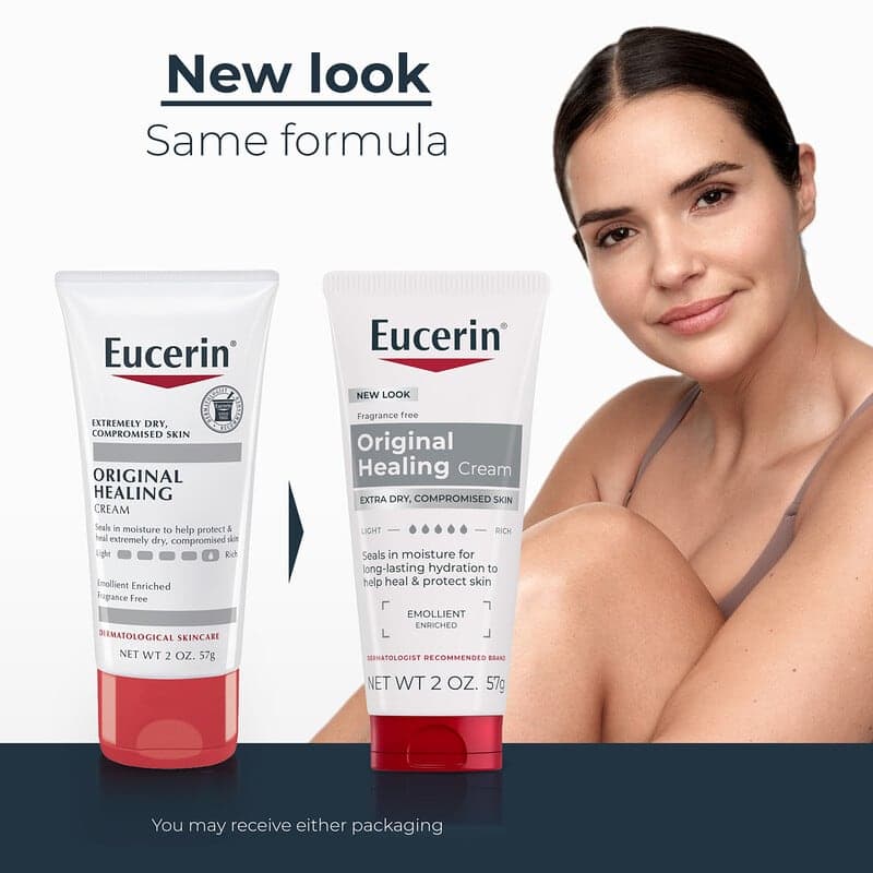 Eucerin, Sanación original, crema para piel muy seca y sensible, sin fragancia, 2 oz (57 g) – Eucerin – imagen 3