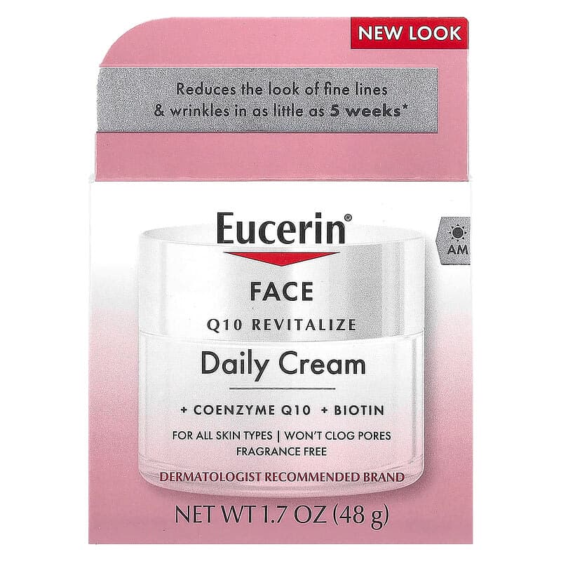 Eucerin, Revitalización con coenzima Q10, Crema facial para el día, Sin fragancia, 48 g (1,7 oz) – Eucerin – imagen 2