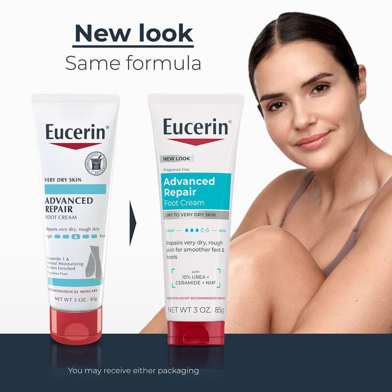 Eucerin, Crema reparadora avanzada para los pies, Piel seca a muy seca, Sin fragancia, 85 g (3 oz) – Eucerin – imagen 3