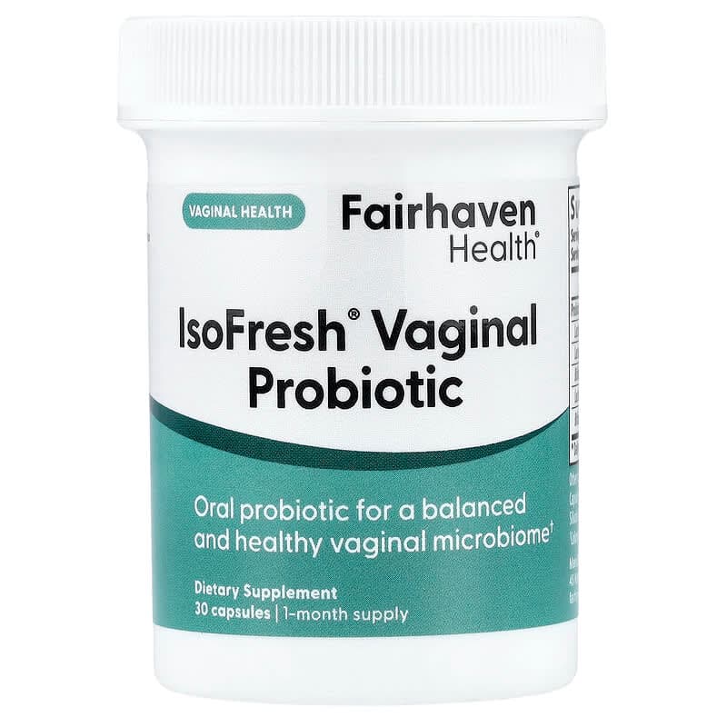 Fairhaven Health, Probiótico vaginal IsoFresh™, 30 cápsulas