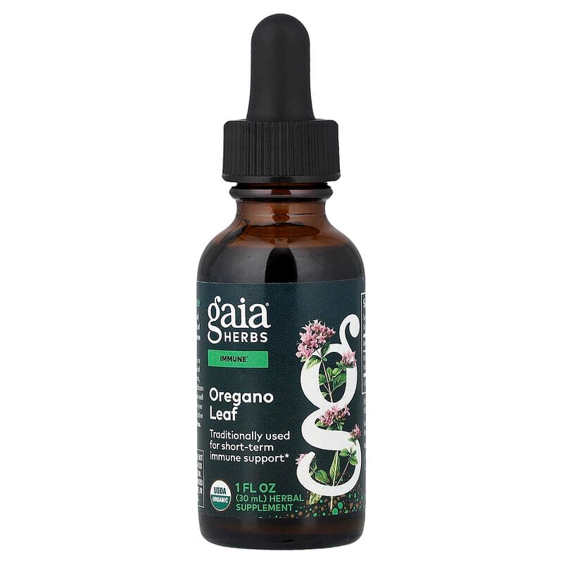 Gaia Herbs, Hoja de orégano, 30 ml (1 oz. líq.)