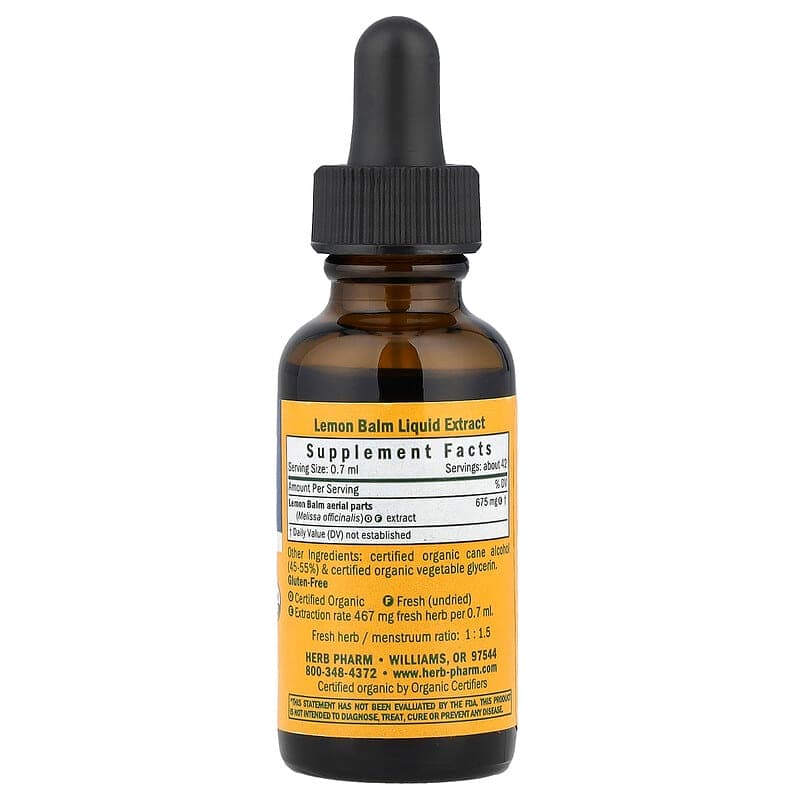 Herb Pharm, Toronjil, 30 ml (1 oz. líq.) – Herb Pharm – imagen 2