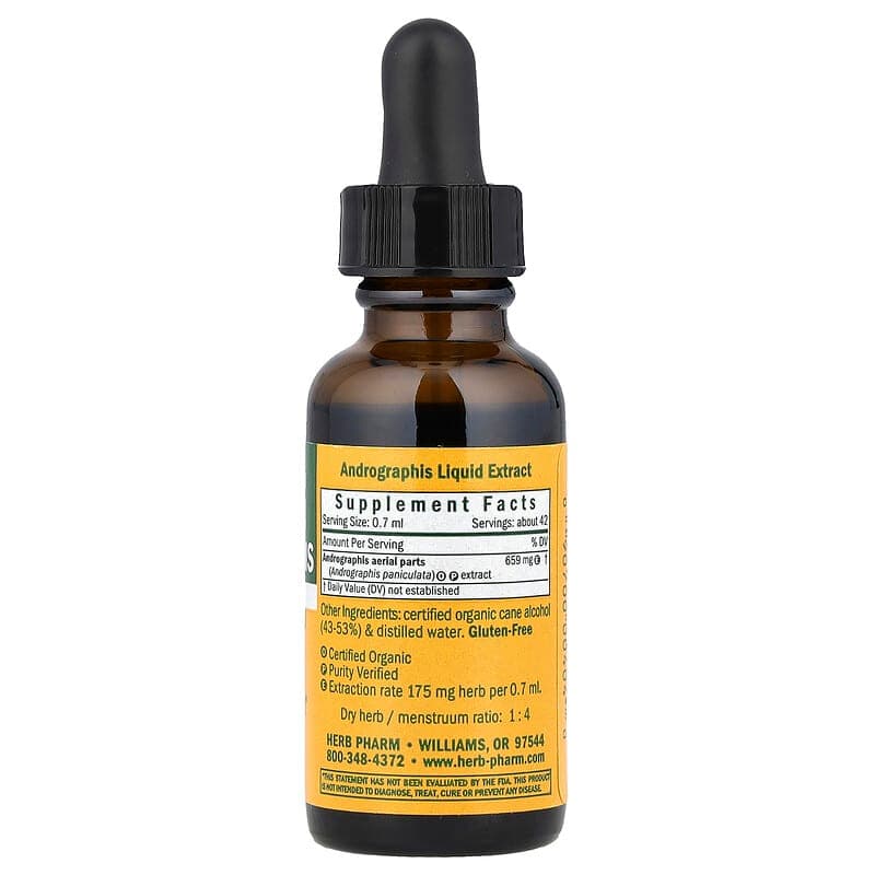 Herb Pharm, Andrographis, 30 ml (1 oz. Líq.) – Herb Pharm – imagen 2