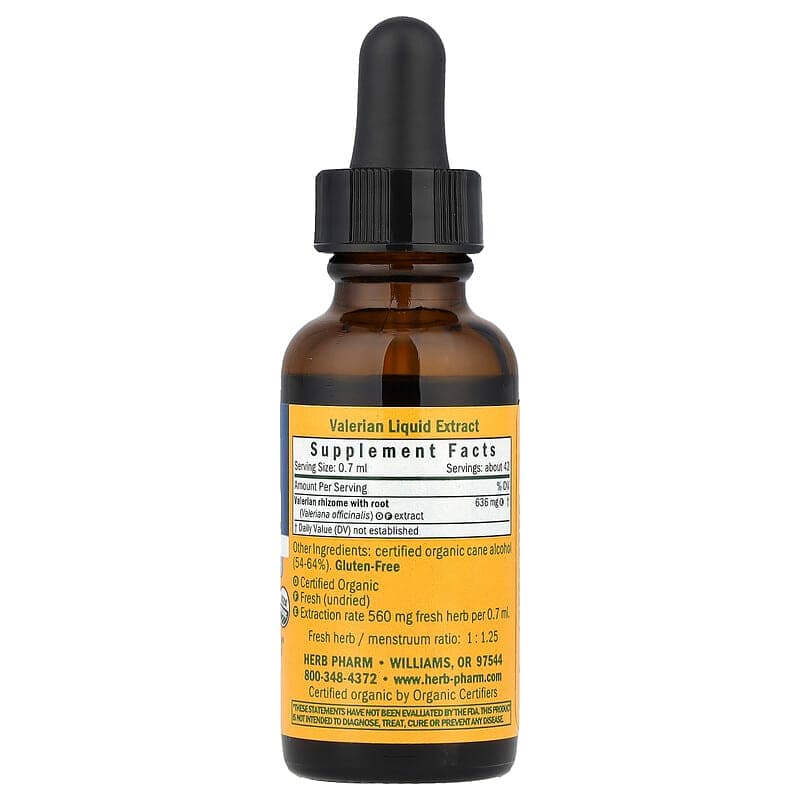 Herb Pharm, Valeriana, 30 ml (1 oz. Líq.) – Herb Pharm – imagen 2