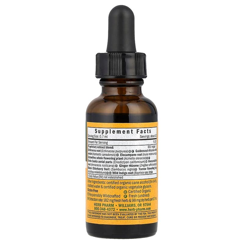 Herb Pharm, Rapid Immune Boost™, 30 ml (1 oz. líq.) – Herb Pharm – imagen 2