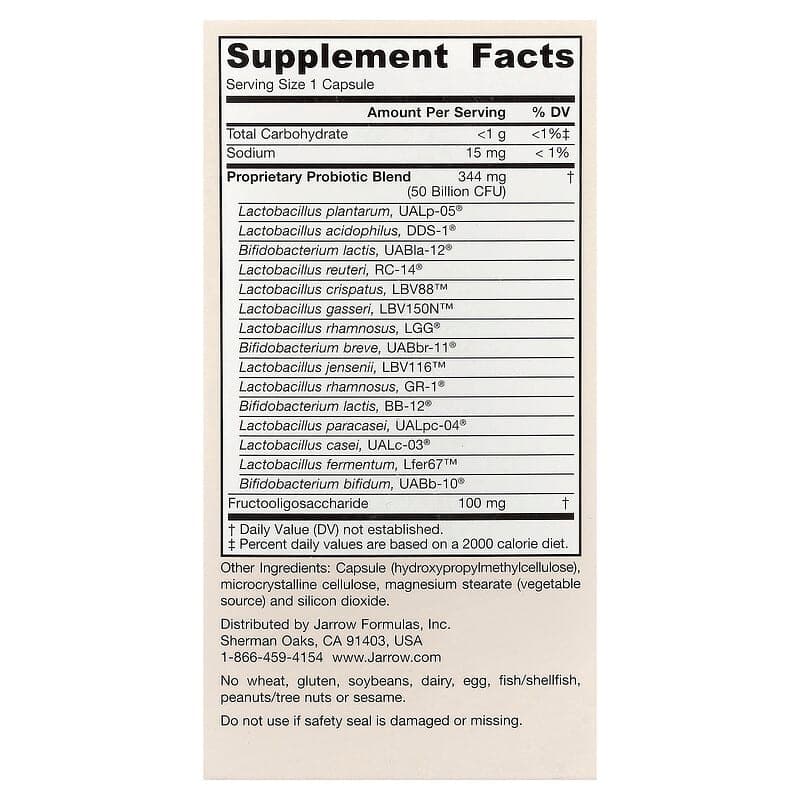 Jarrow Formulas, Fem-Dophilus® Ultra, 30 cápsulas vegetales – Jarrow Formulas – imagen 2