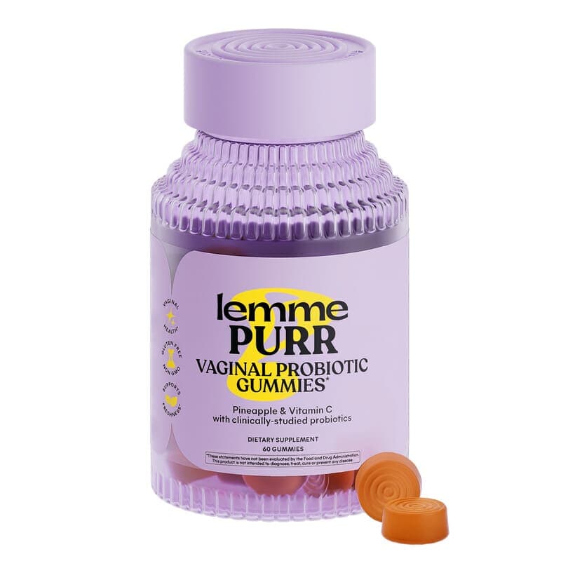 Lemme, Purr, Gomitas probióticas vaginales, Piña, 60 gomitas – Lemme – imagen 3