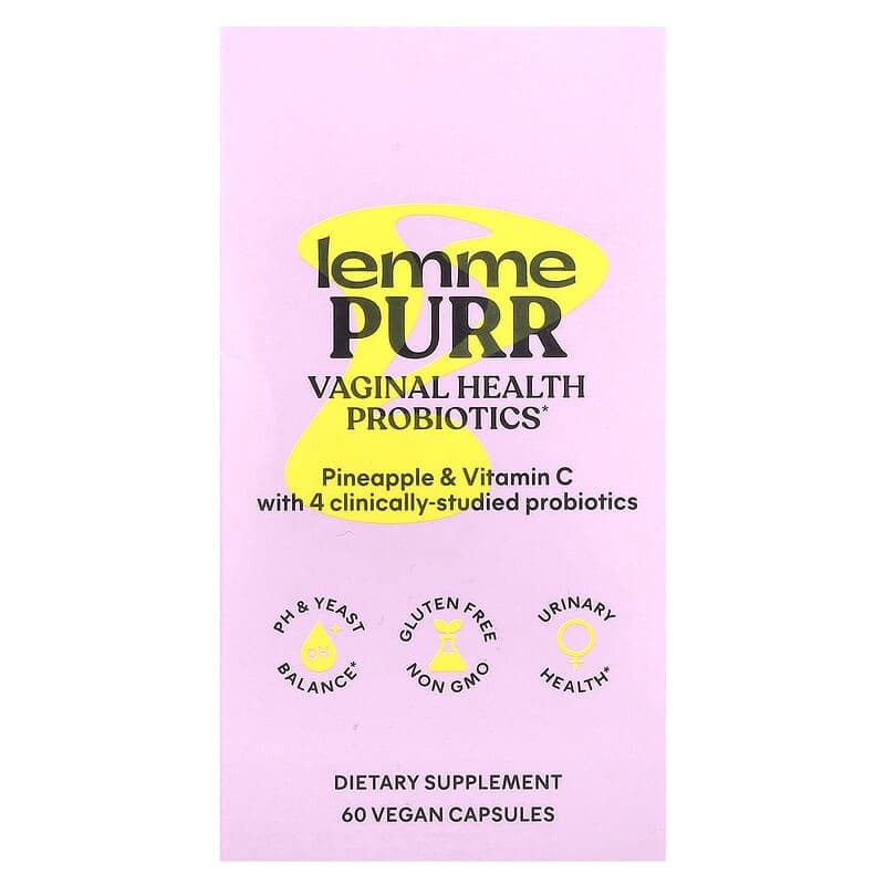 Lemme, Purr, Probióticos para la salud vaginal, 60 cápsulas veganas – Lemme – imagen 2