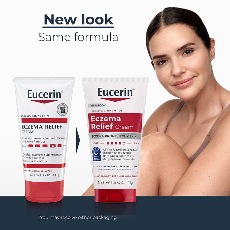 Eucerin, Crema para aliviar el eczema, Sin fragancia, 141 g (5 oz) – Eucerin – imagen 3