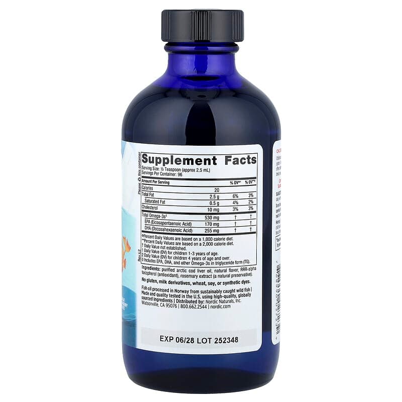Nordic Naturals, Children's DHA™, Suplemento de DHA para niños, 1 año en adelante, Fresa deliciosa, 237 ml (8 oz. líq.) – Nordic Naturals – imagen 2