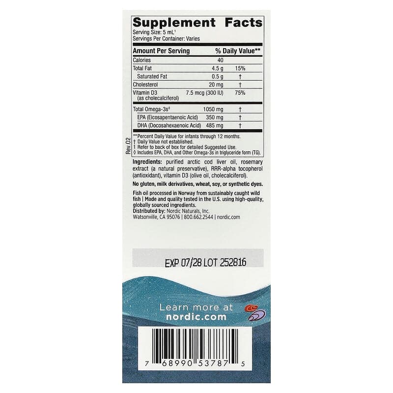 Nordic Naturals, DHA para bebés, 60 ml (2 oz. líq.) – Nordic Naturals – imagen 2