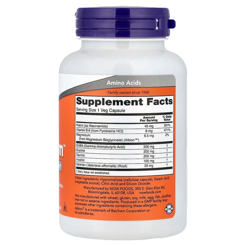 NOW Foods, True Calm, Suplemento para favorecer un estado de ánimo relajado, 90 cápsulas vegetales – NOW Foods – imagen 2