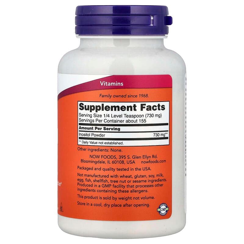 NOW Foods, Inositol en polvo, 113 g (4 oz) – NOW Foods – imagen 2