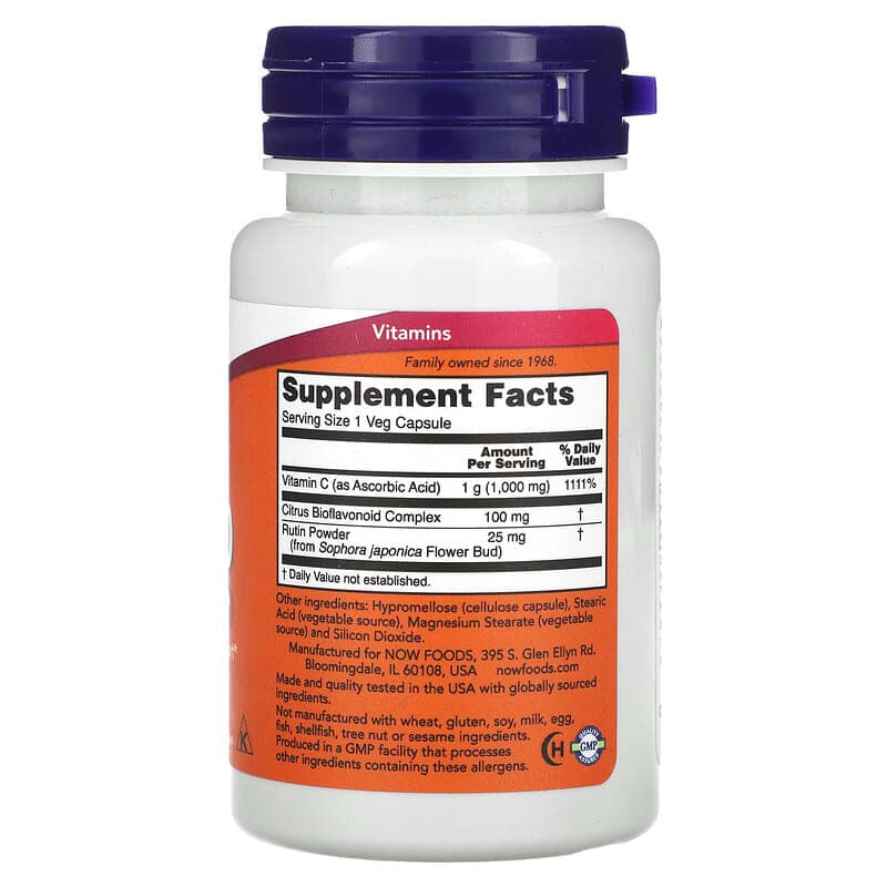 NOW Foods, C-1000, 30 cápsulas vegetales – NOW Foods – imagen 2