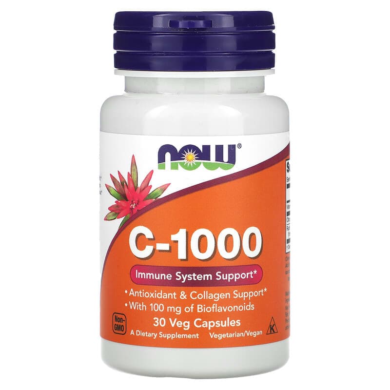 NOW Foods, C-1000, 30 cápsulas vegetales