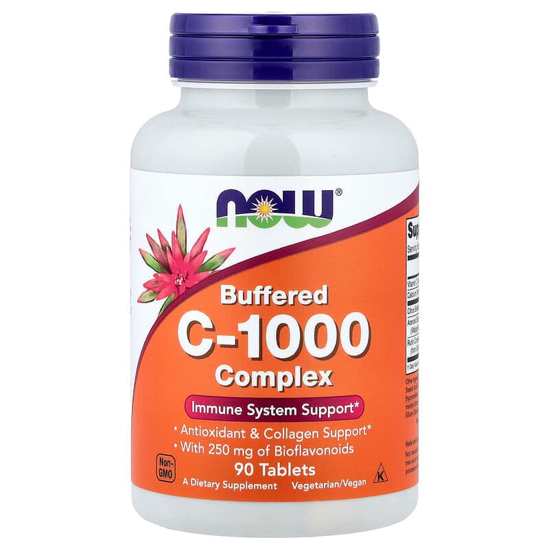 NOW Foods, Complejo C-1000 regulado, 90 comprimidos