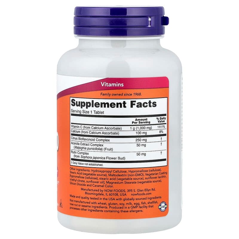 NOW Foods, Complejo C-1000 regulado, 90 comprimidos – NOW Foods – imagen 2