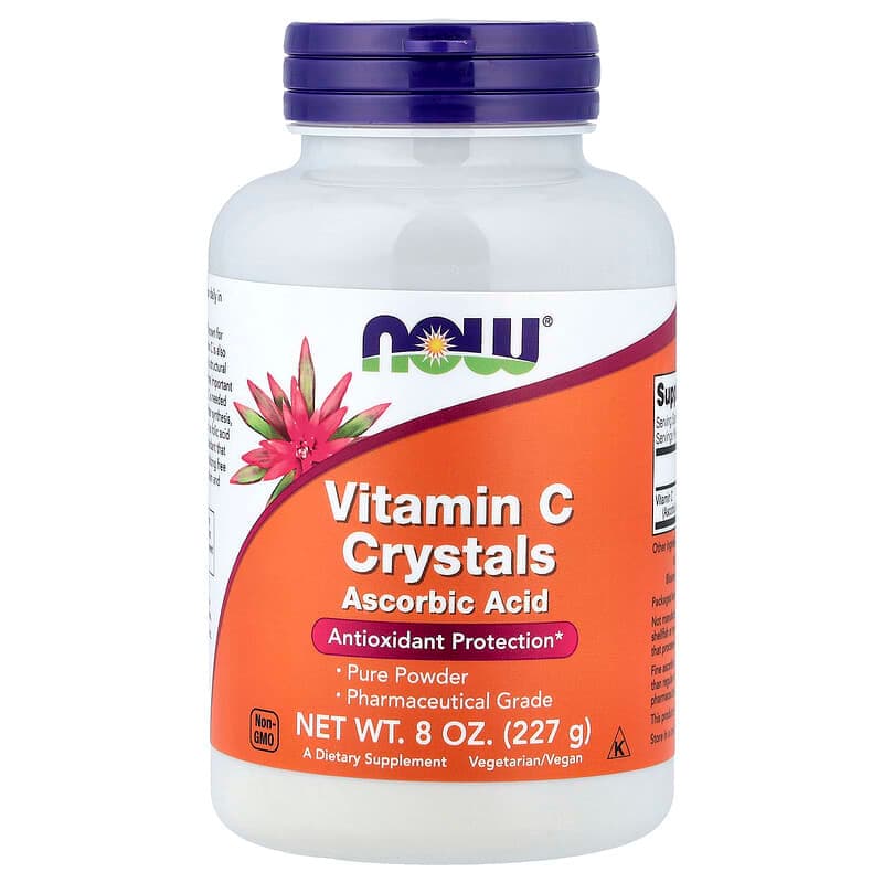 NOW Foods, Vitamina C en cristales, 227 g (8 oz)