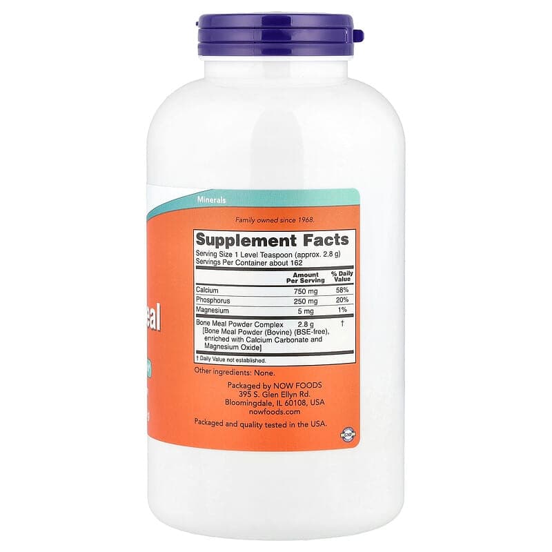NOW Foods, Harina de huesos en polvo, 454 g (1 lb) – NOW Foods – imagen 2