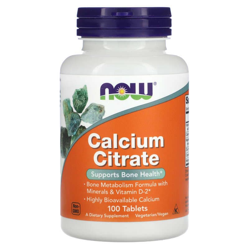 NOW Foods, Citrato de calcio`` 100 comprimidos