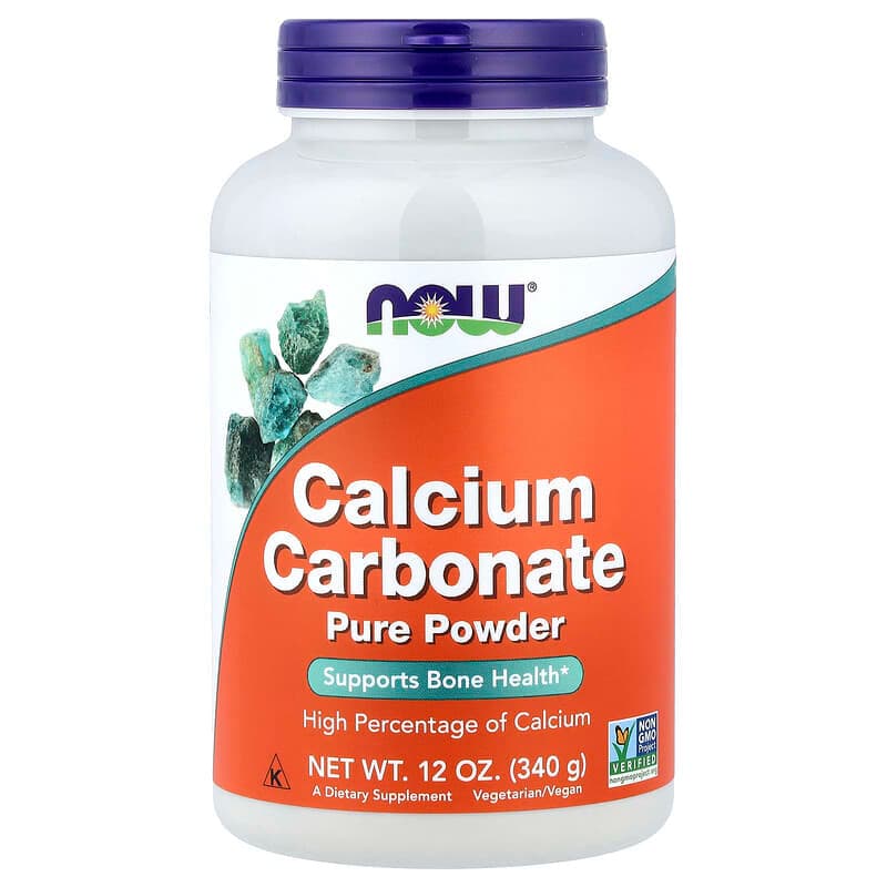 NOW Foods, Carbonato de calcio puro en polvo, 340 g (12 oz)