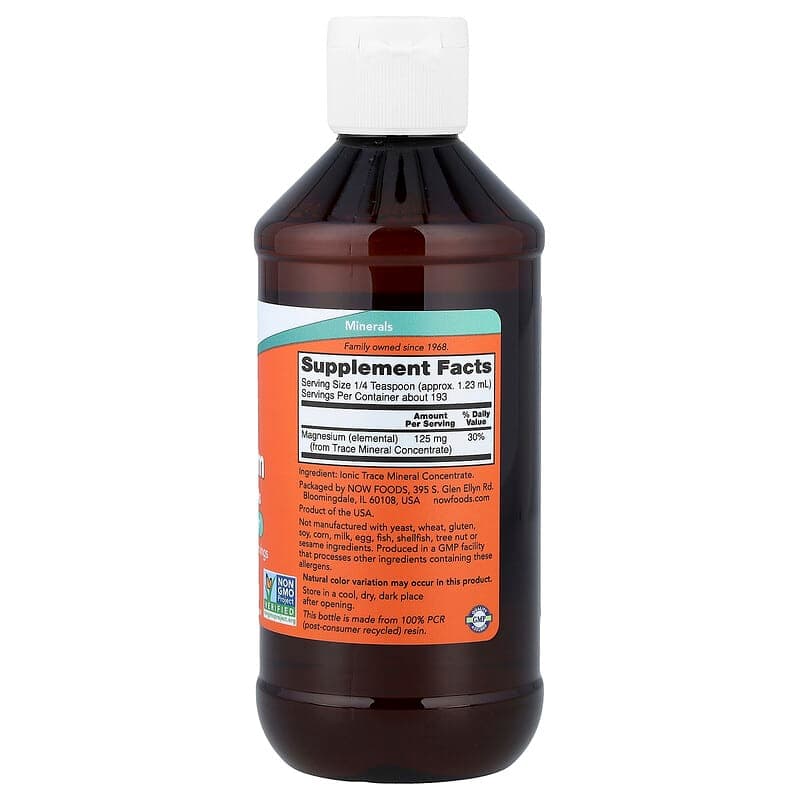 NOW Foods, Magnesio líquido con oligoelementos, 237 ml (8 oz. Líq.) – NOW Foods – imagen 2
