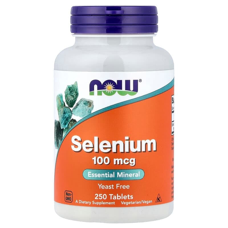 NOW Foods, Selenio, 100 mcg, 250 comprimidos