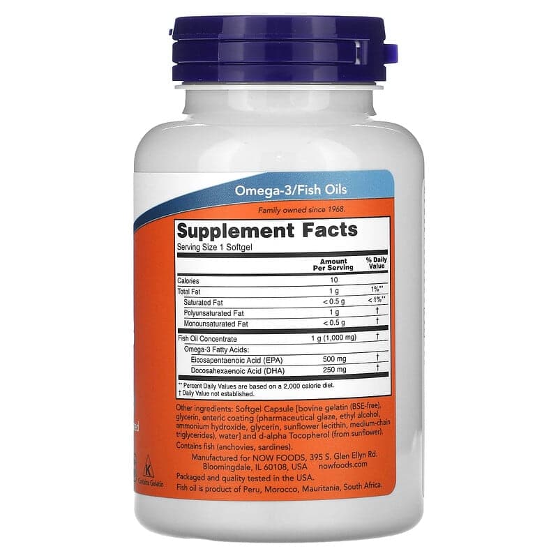 NOW Foods, Aceite de pescado con ultraomega-3, 90 cápsulas blandas – NOW Foods – imagen 2