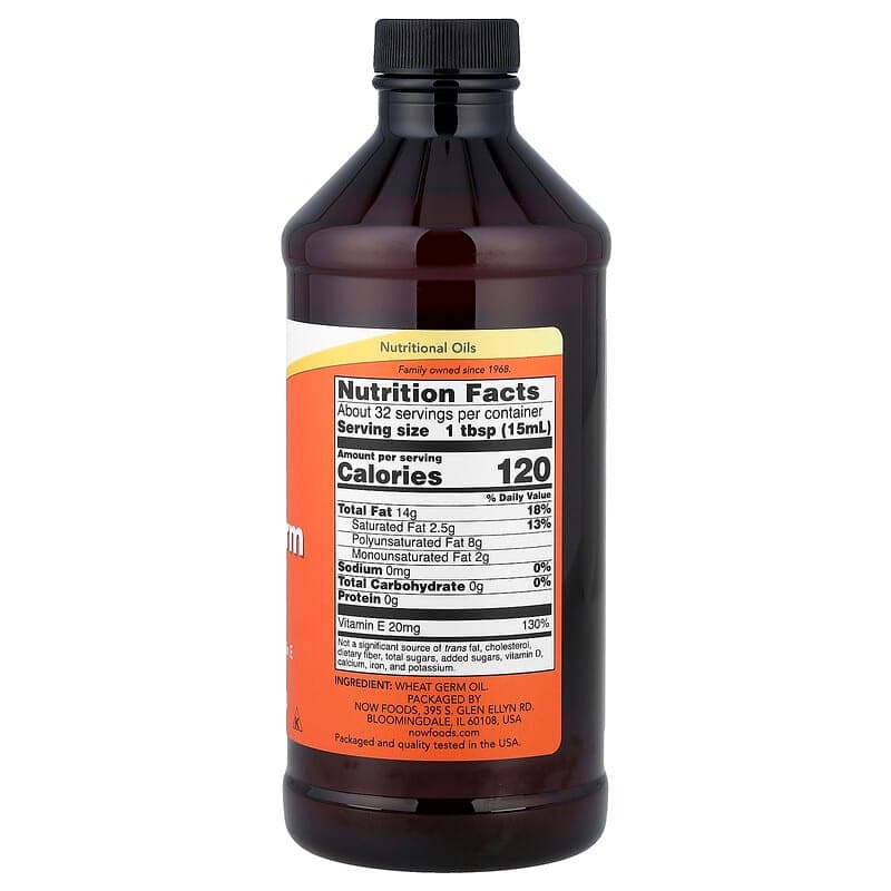 NOW Foods, Aceite de germen de trigo, 473 ml (16 oz. líq.) – NOW Foods – imagen 2