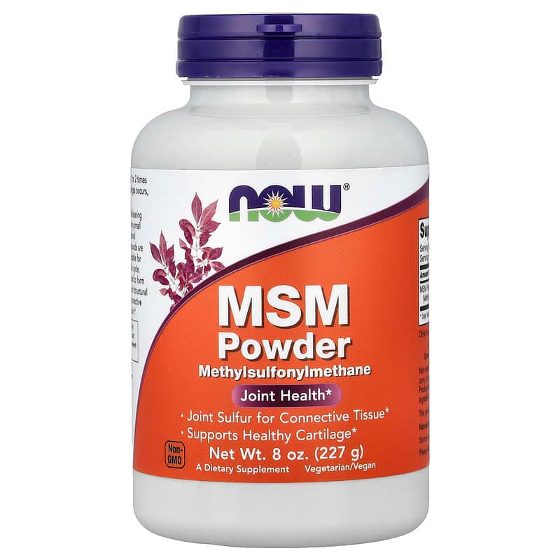 NOW Foods, MSM en polvo, 227 g (8 oz)