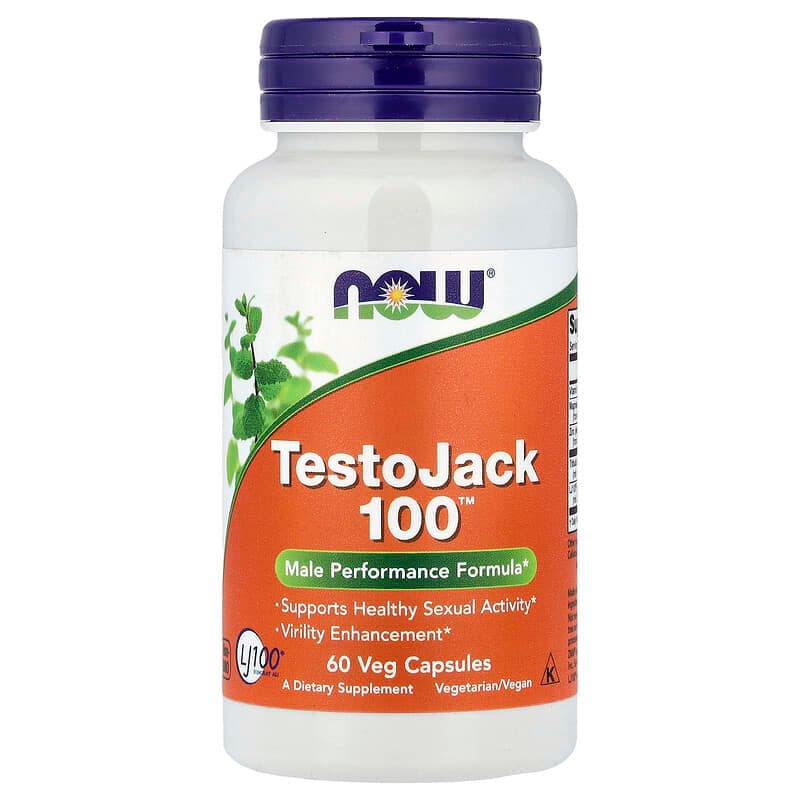 NOW Foods, TestoJack 100™, 60 cápsulas vegetales