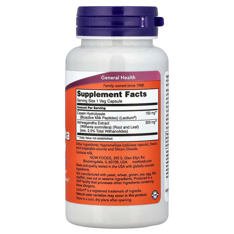 NOW Foods, Ashwagandha para aliviar el estrés, 60 cápsulas vegetales – NOW Foods – imagen 2