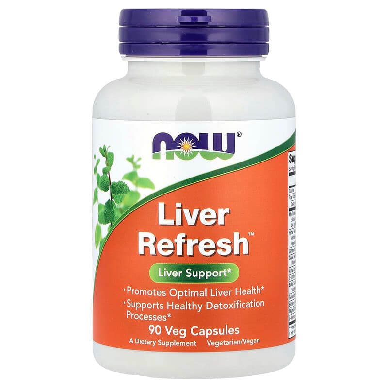 NOW Foods, Liver Refresh™, Suplemento para revitalizar el hígado, 90 cápsulas vegetales