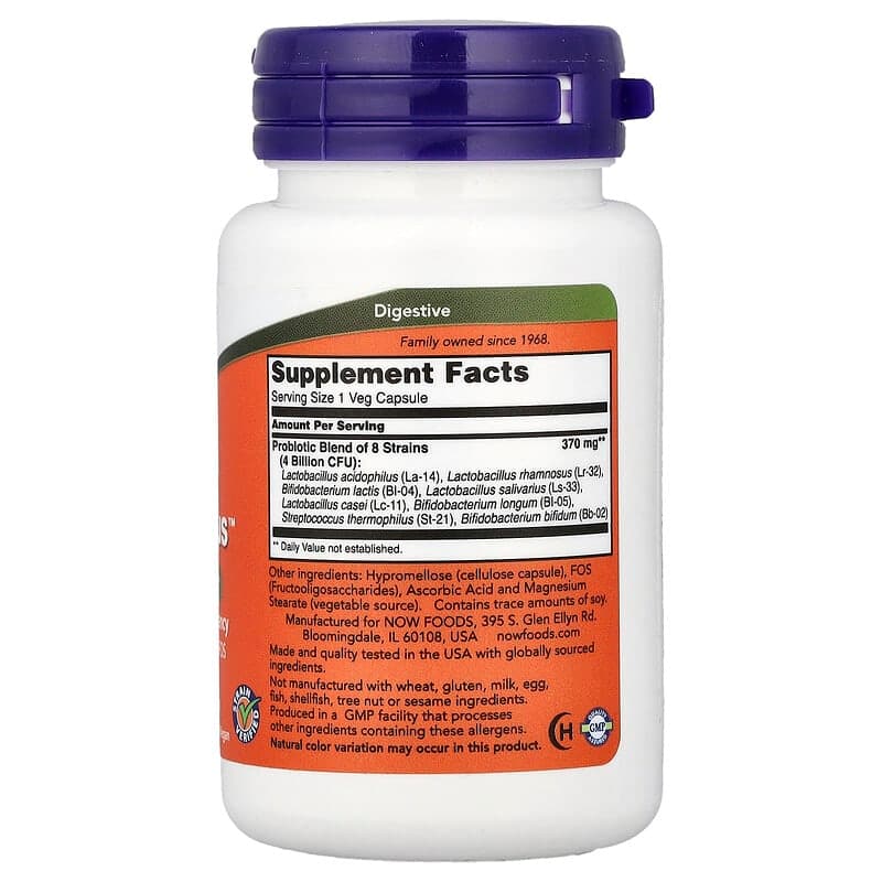 NOW Foods, Gr8-Dophilus™, 60 cápsulas vegetales – NOW Foods – imagen 2