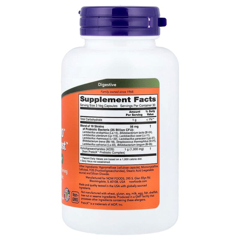 NOW Foods, Probiotic-10™ & Bifido Boost™, 90 cápsulas vegetales – NOW Foods – imagen 2