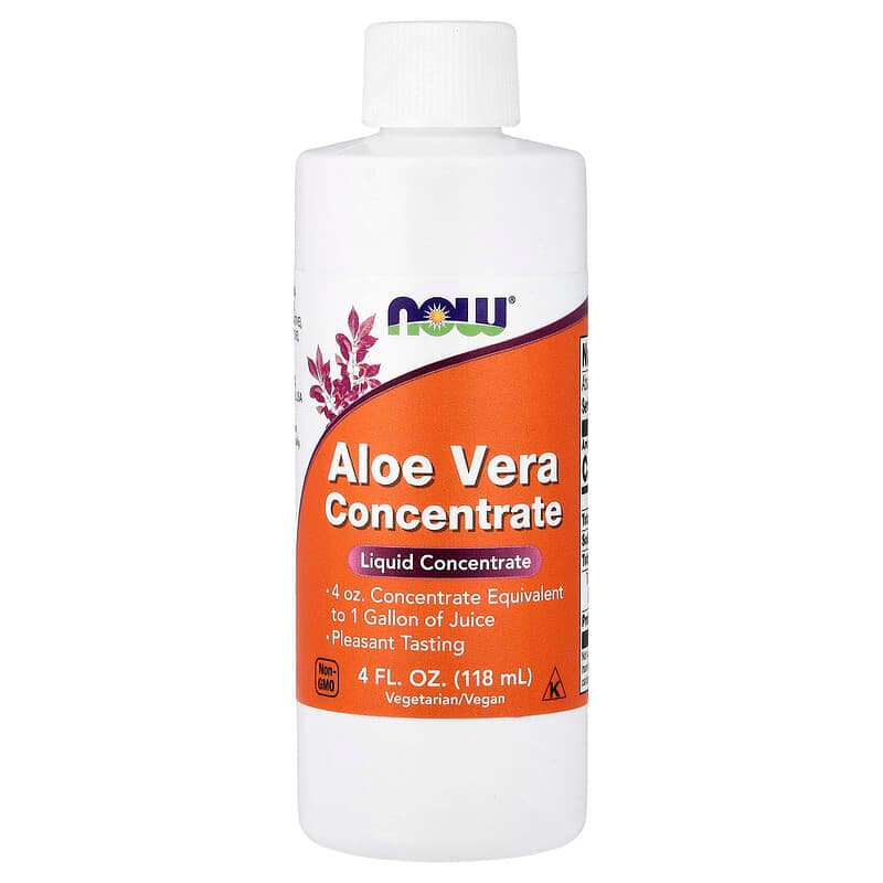 NOW Foods, Concentrado de aloe vera, 118 ml (4 oz. líq.)
