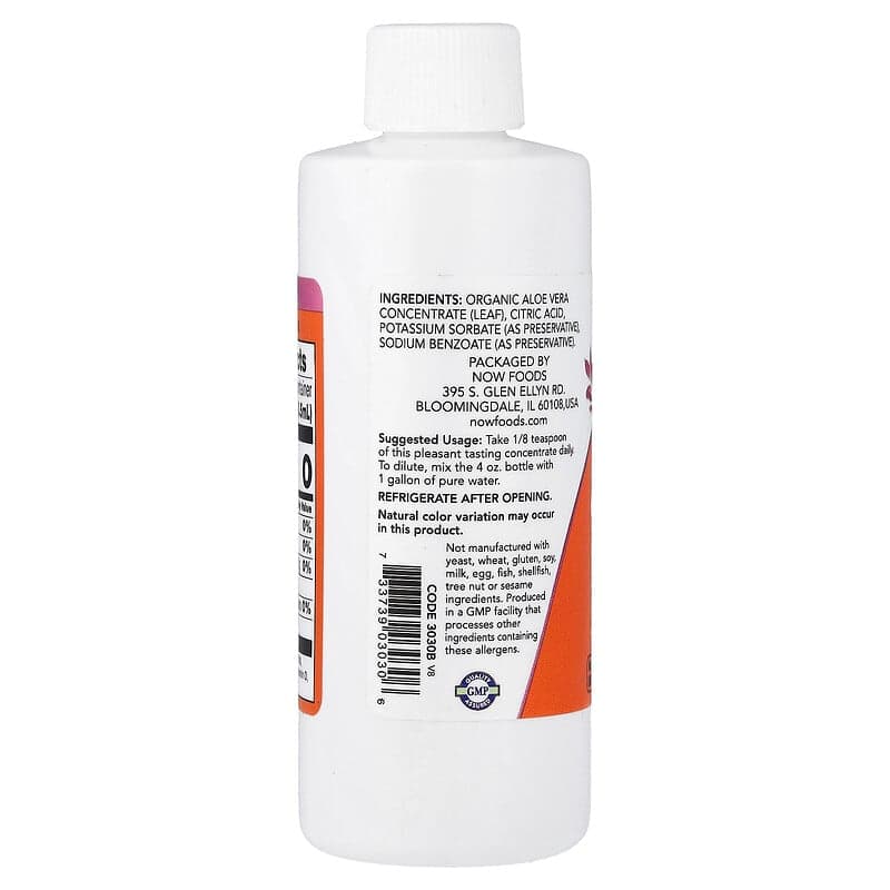NOW Foods, Concentrado de aloe vera, 118 ml (4 oz. líq.) – NOW Foods – imagen 3