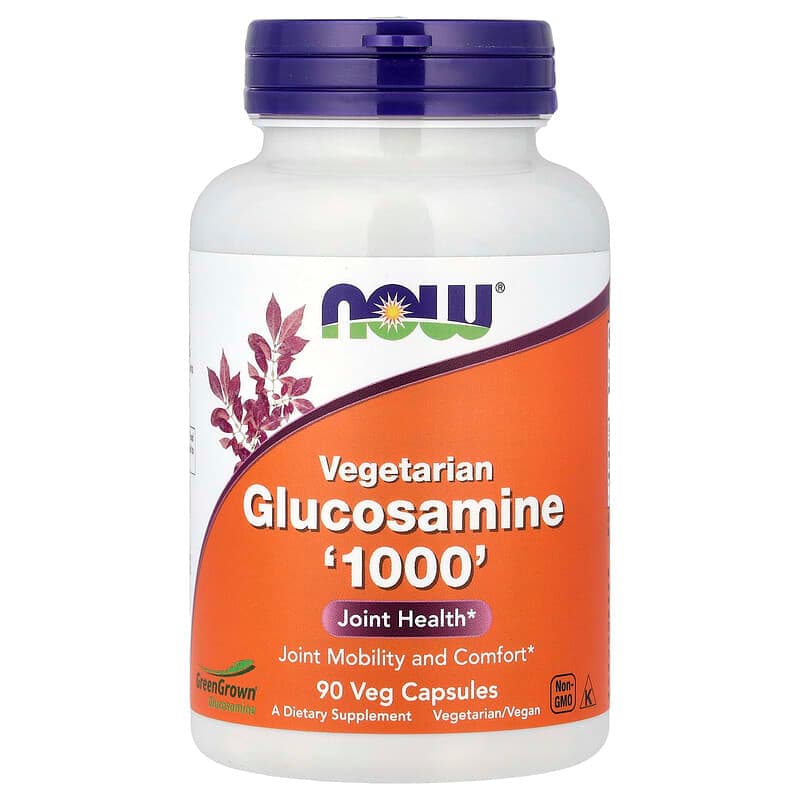 NOW Foods, Glucosamina vegetal “1000”, 90 cápsulas vegetales (1000 mg por cápsula)