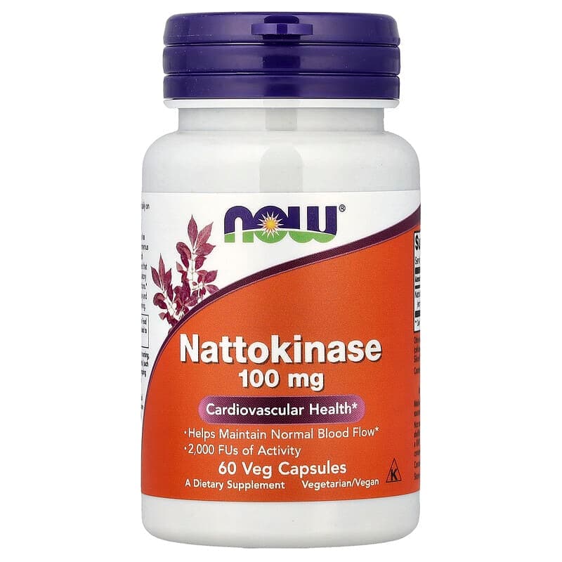 NOW Foods, Natoquinasa, 100 mg, 60 cápsulas vegetales